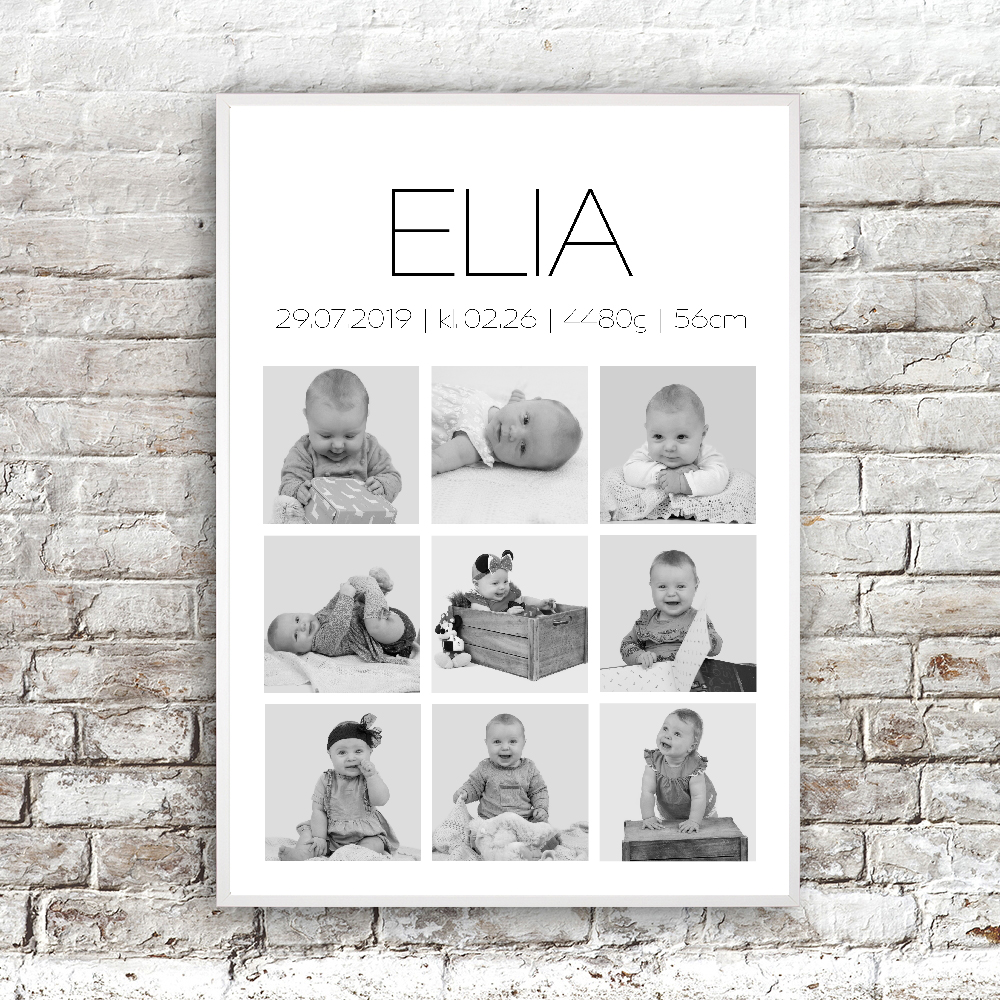 Brickwall-hvidramme-fotoplakat-9-billeder-sorthvid-navn-øverst-01