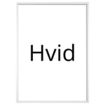 Fotoplakat - 3 billeder i sort/hvid med hvid kant - Ramme Hvid