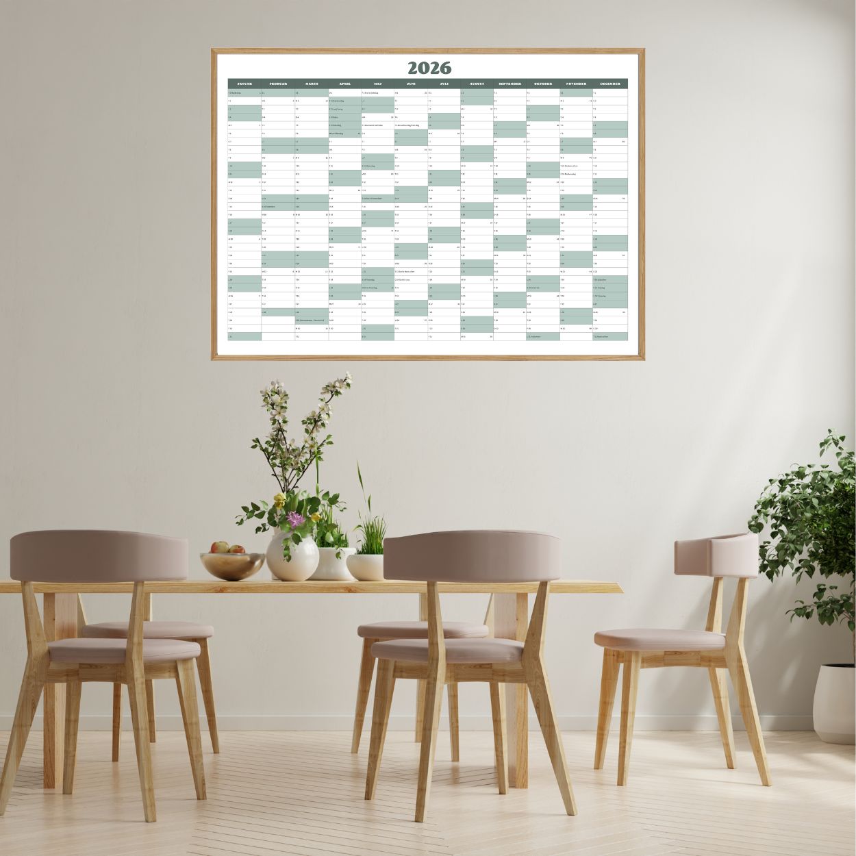 Vægkalender-2026-simple-støvet-grøn-miljø-1250x1250px